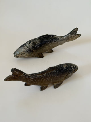 Cast Metal Koi Fish, Japan