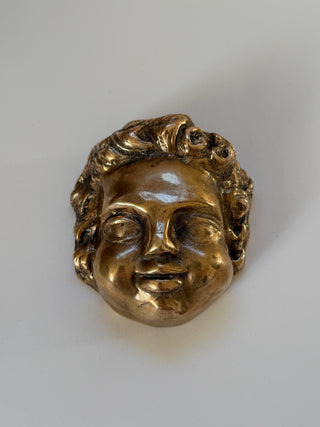 Antique Bronze Putto Paperweight, circa 19th Century