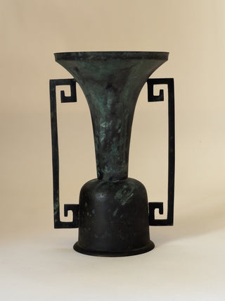 Antique Japanese Bronze Temple Vase, 19th Century