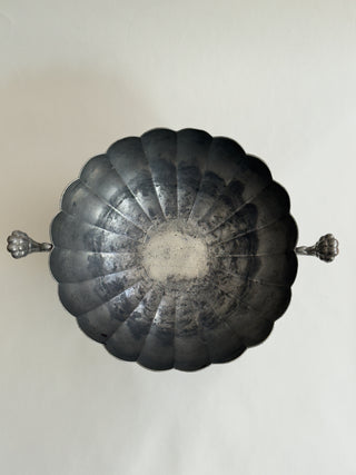 Swedish Grace Pewter Bowl on Foot, J.L. Hultman, c. 1930s