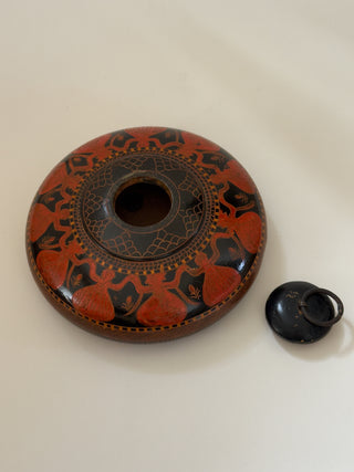 Antique Ottoman Painted Wooden Box