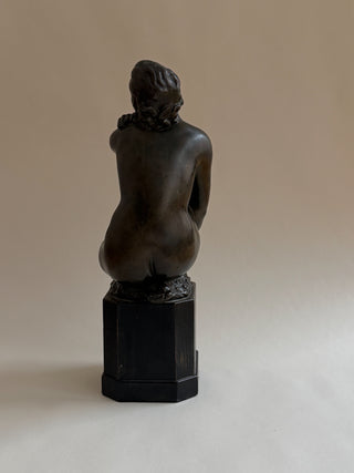 Bronze Sculpture of a Seated Woman