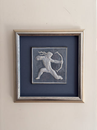 Ewald Dahlskog Art Deco Ceramic Relief, 1930s