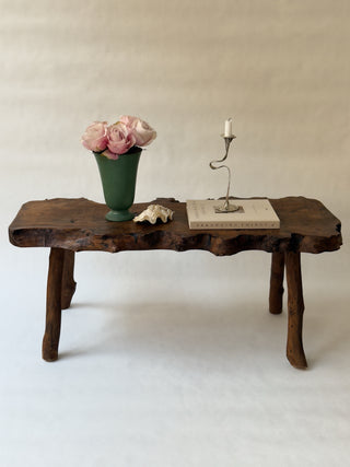 1950s French Brutalist Elm Table