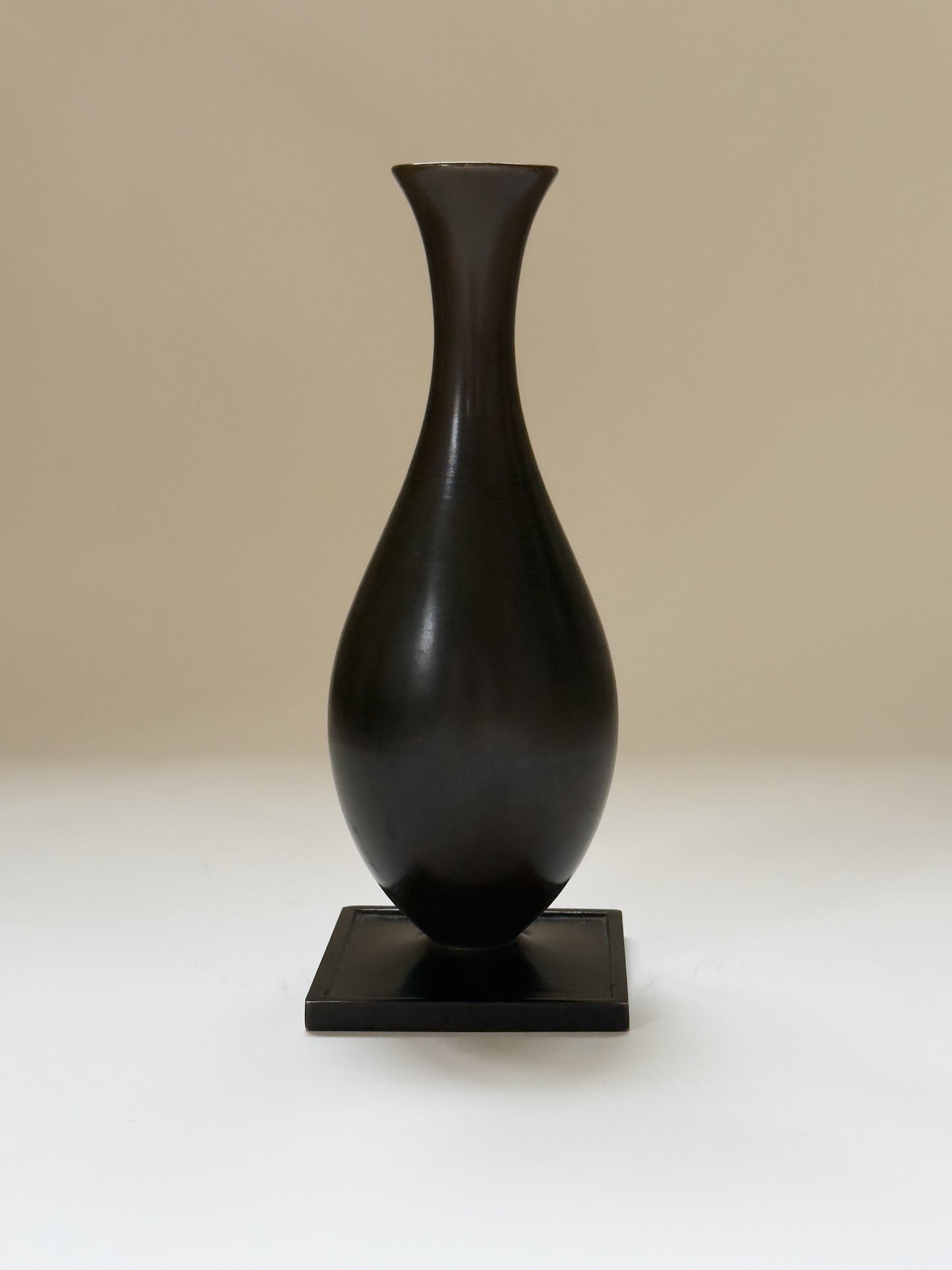 Bronze Vase by GAB, 1930s