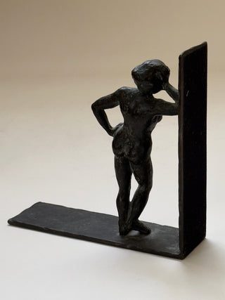 Sculptural Bronze Bookends