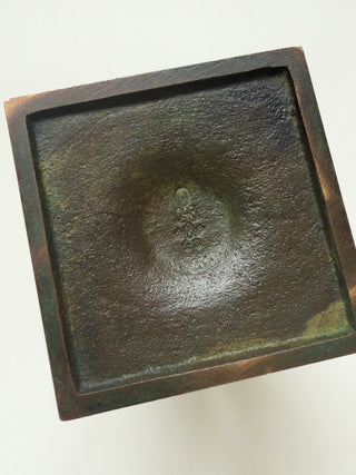 Bronze Vase by GAB, 1930s