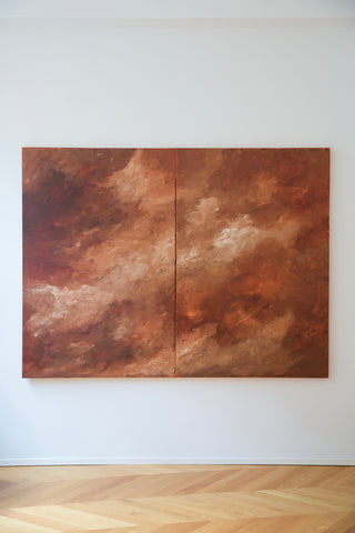 Diptych "Sienna Reverie"