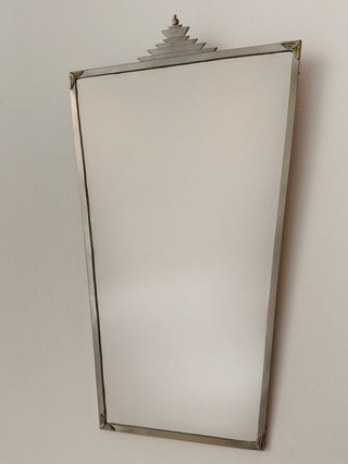 Art Deco Mirror in Pewter